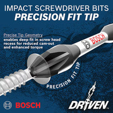 Bosch 3.5-in T10 Torx Impact Driver Bit - Steel - Hex Shank ITDT103501
